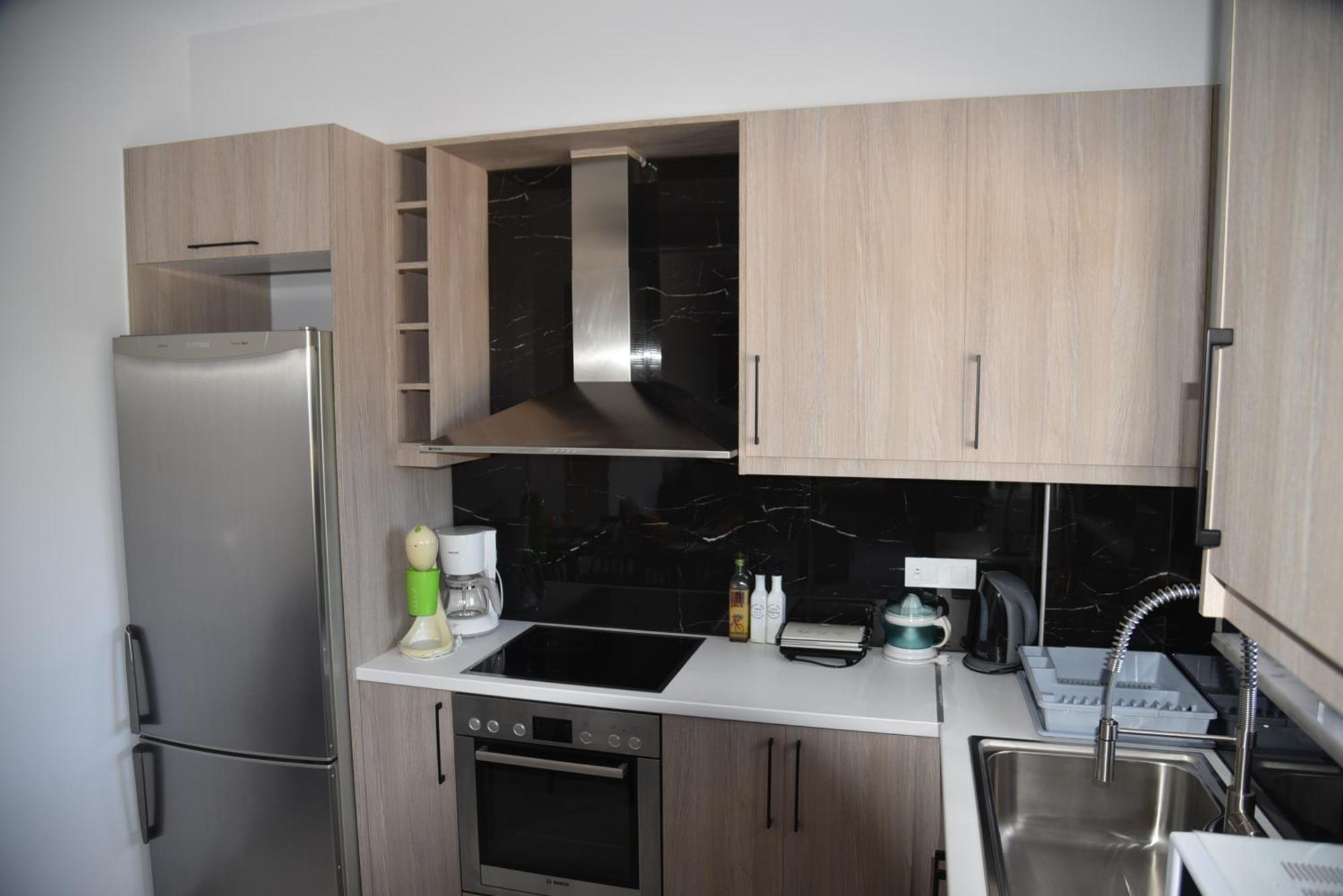 Pirgos Deluxe Apartment - Private Parking กิสเซมอส ภายนอก รูปภาพ